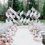 New wedding props, iron illusion, twilight background screen, wedding reception area, Bohemia film decoration