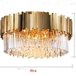 Phube Lighting Gold Crystal Ceiling Light Luxury Modern Bedroom LED Lustres De Cristal Home Indoor Lighting Fixtures