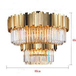 Phube Lighting Gold Crystal Ceiling Light Luxury Modern Bedroom LED Lustres De Cristal Home Indoor Lighting Fixtures