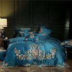 Purple Red Luxury Oriental Embroidery Egyptian Cotton Royal Bedding Set Queen King size Bed Duvet cover Bed sheet set pillowcase