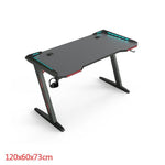 47 Inch Ergonomic Gaming Desk RGB LED Light E-sports Computer Table PC Desk Gamer Tables Workstation with USB Cup Holder